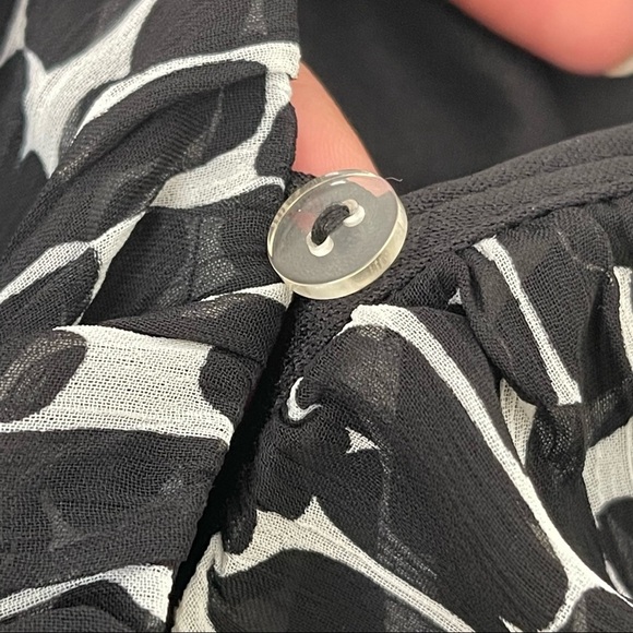 JBS Chiffon Midi Dress Size 6 Flirty Ruffles Whimsygoth Whimsical Y2K 90s Multi - Picture 4 of 11